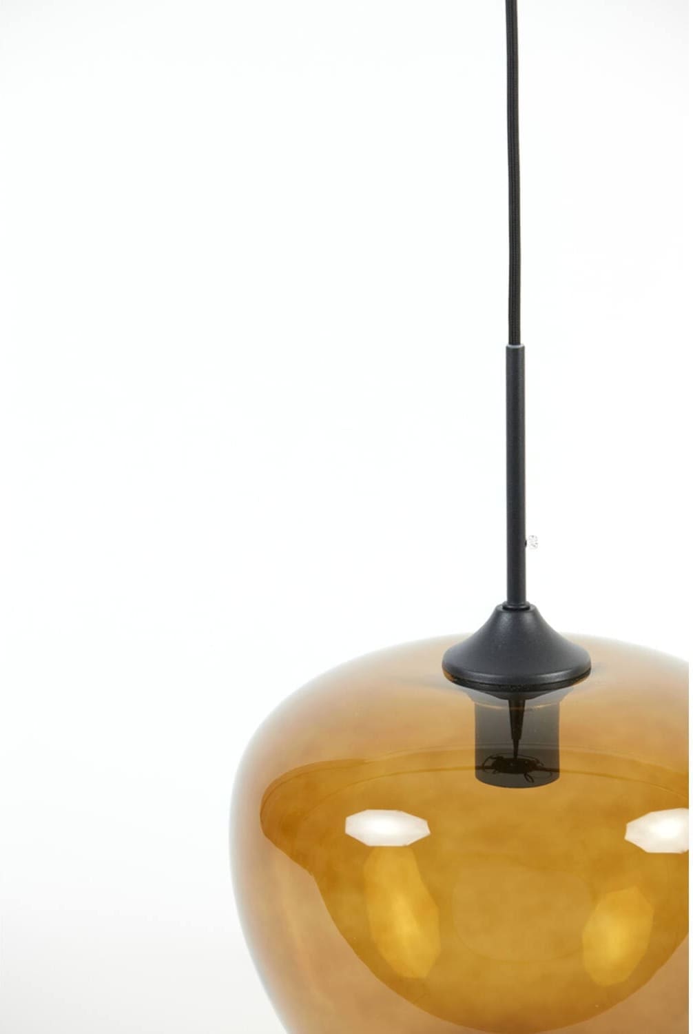 Hanglamp Mayson - Glas Bruin-zwart Light & Living Hanglamp 2952318