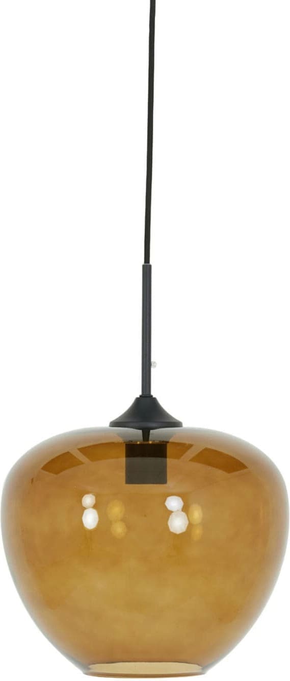 Hanglamp Mayson - Glas Bruin-zwart Light & Living Hanglamp 2952318
