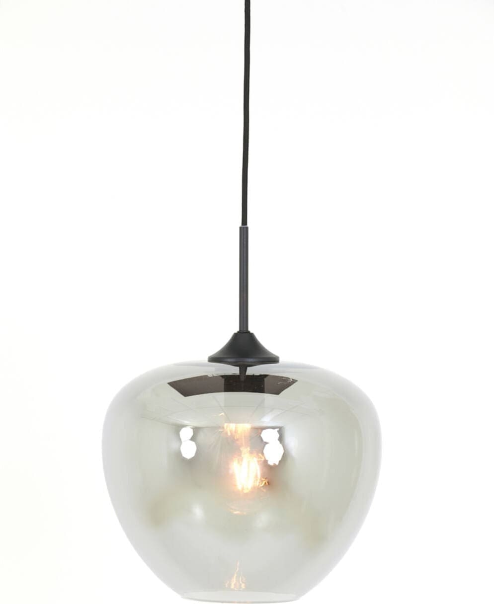 Hanglamp Mayson - Smoke Glas-mat Zwart Light & Living Hanglamp 2952312