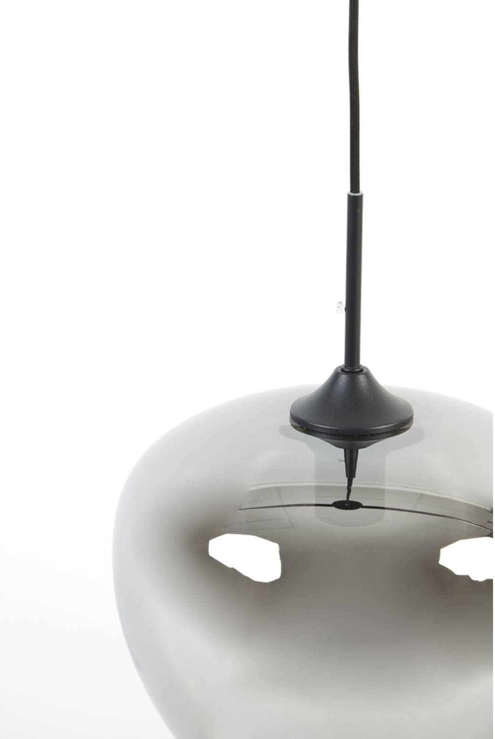 Hanglamp Mayson - Smoke Glas-mat Zwart Light & Living Hanglamp 2952312