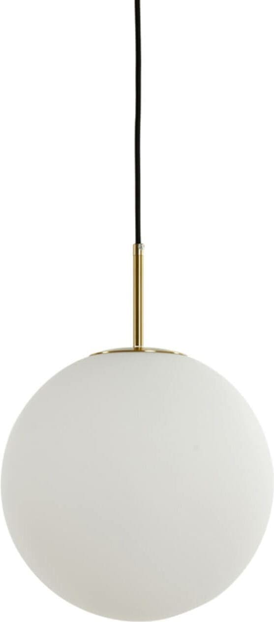 Hanglamp Medina - Antiek Brons+glas Mat Wit Light & Living Hanglamp 2958726