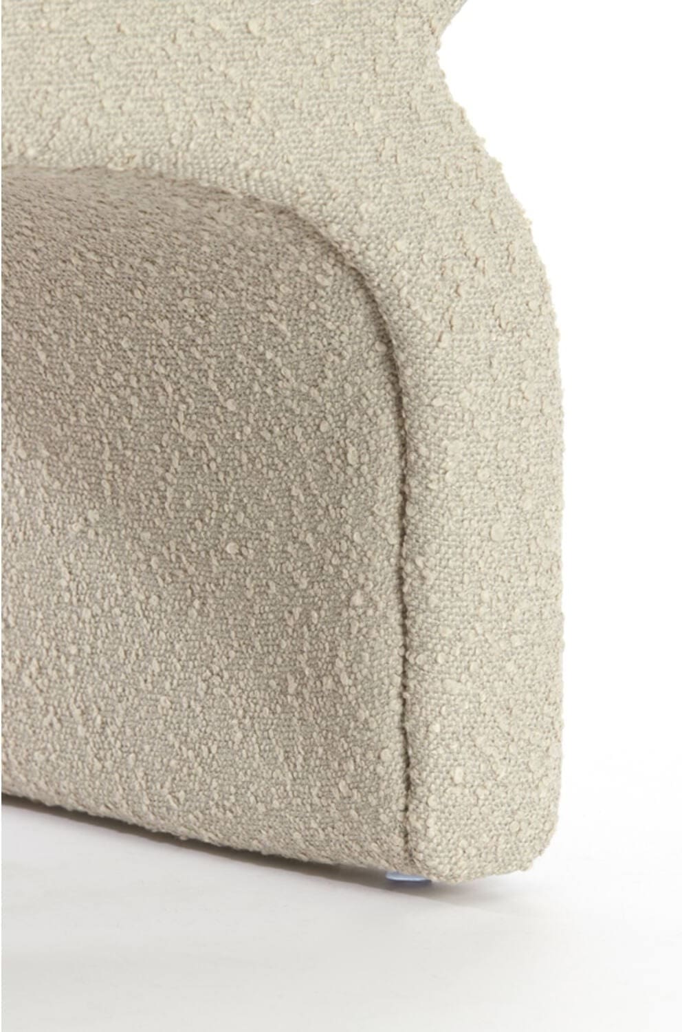 Poef Nafya - Bouclé Taupe Light & Living Poef 6864483