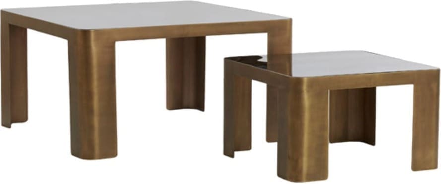 Salontafel Oxe - Ant. Br+smoke Glas Light & Living Salontafel 5503565