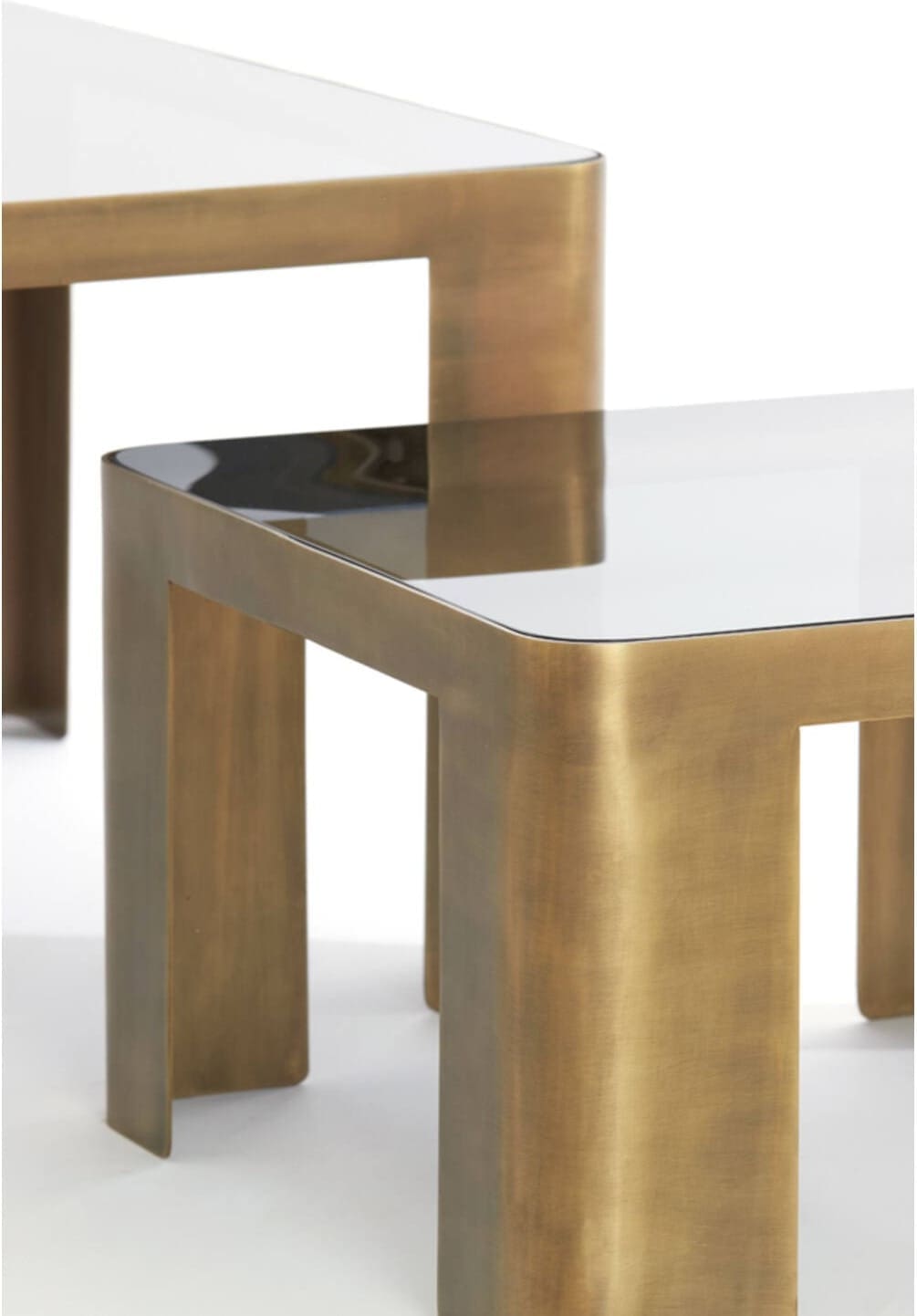 Salontafel Oxe - Ant. Br+smoke Glas Light & Living Salontafel 5503565