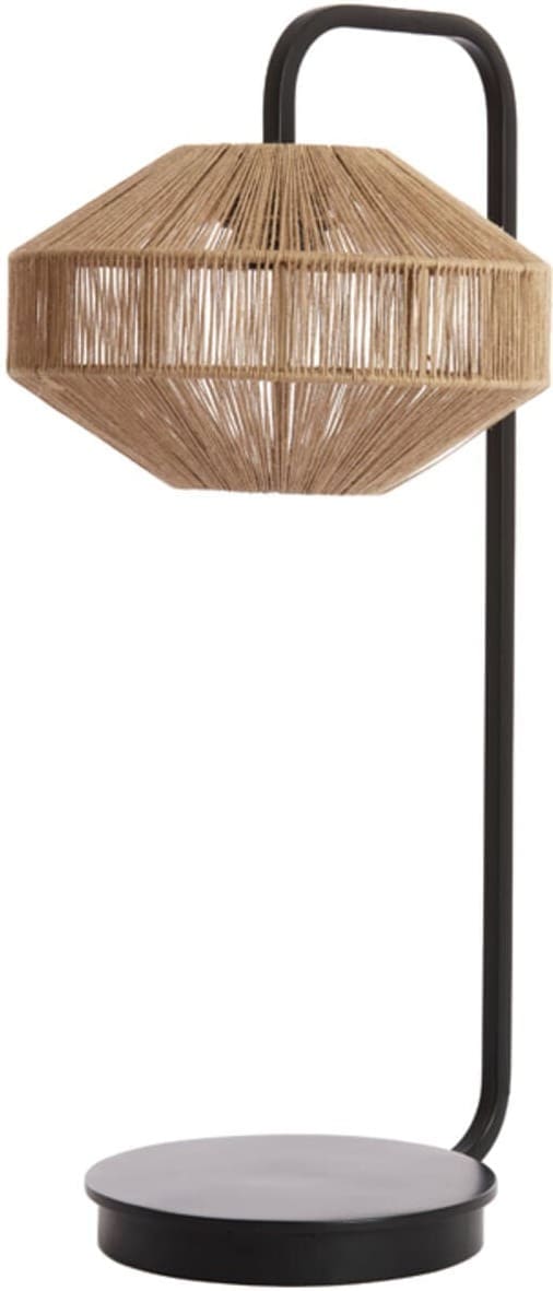 Tafellamp Lyra - Naturel+mat Zwart Light & Living Tafellamp 8054584