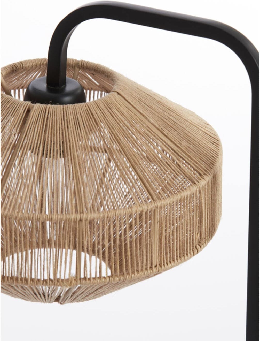 Tafellamp Lyra - Naturel+mat Zwart Light & Living Tafellamp 8054584