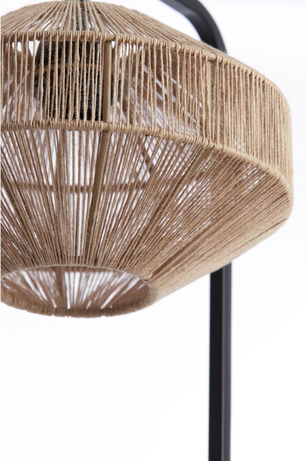 Tafellamp Lyra - Naturel+mat Zwart Light & Living Tafellamp 8054584