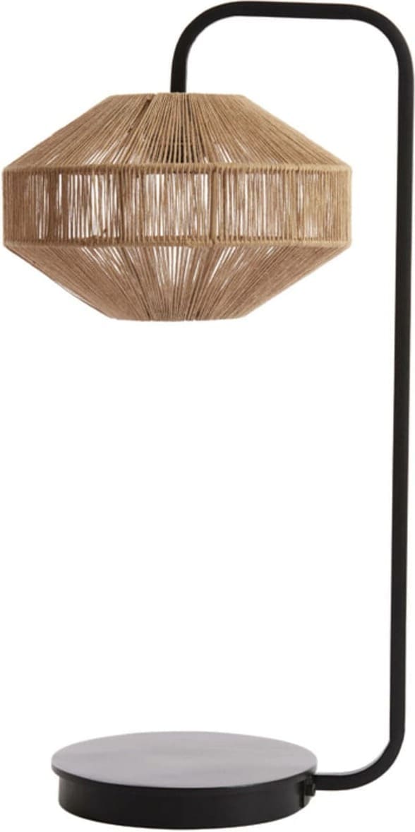 Tafellamp Lyra - Naturel+mat Zwart Light & Living Tafellamp 8054584