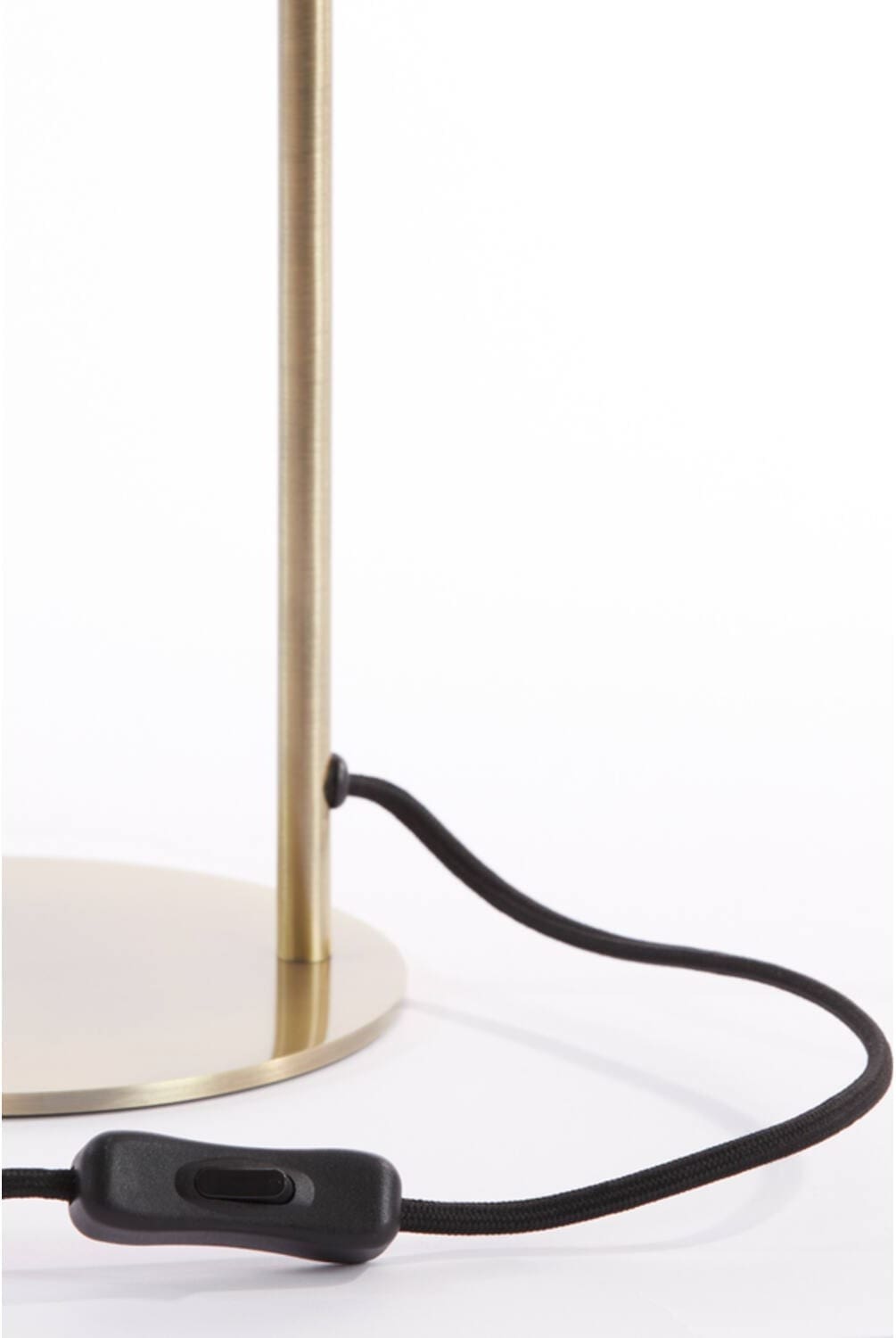Tafellamp Solna - Antiek Brons+smoke Glas Light & Living Tafellamp 1881012
