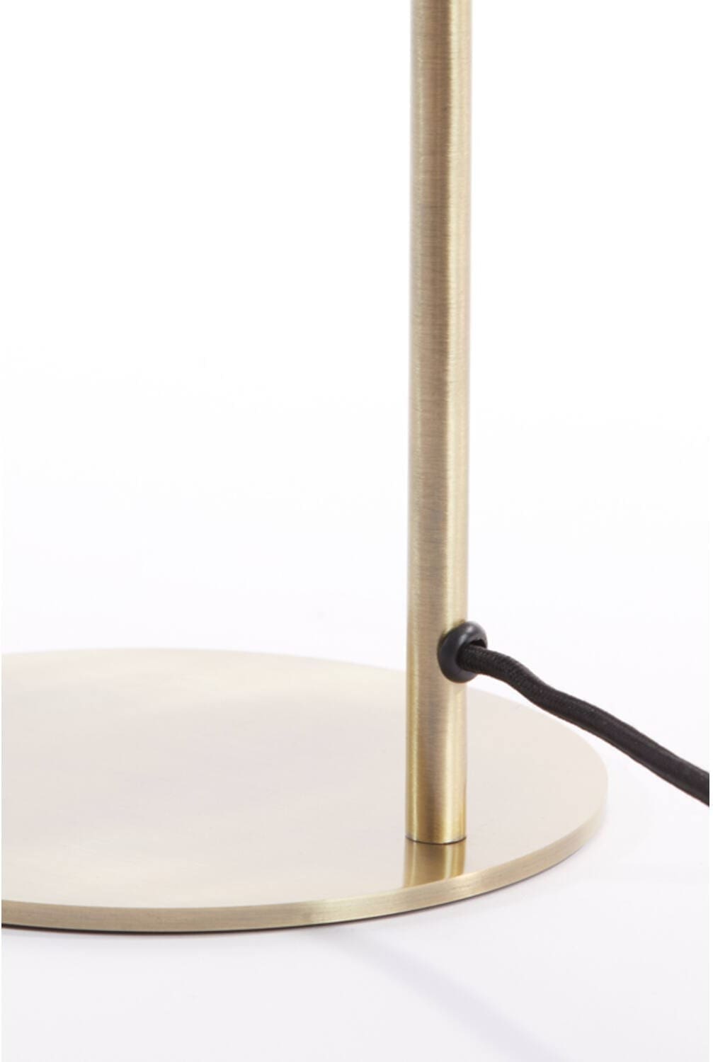 Tafellamp Solna - Antiek Brons+smoke Glas Light & Living Tafellamp 1881012