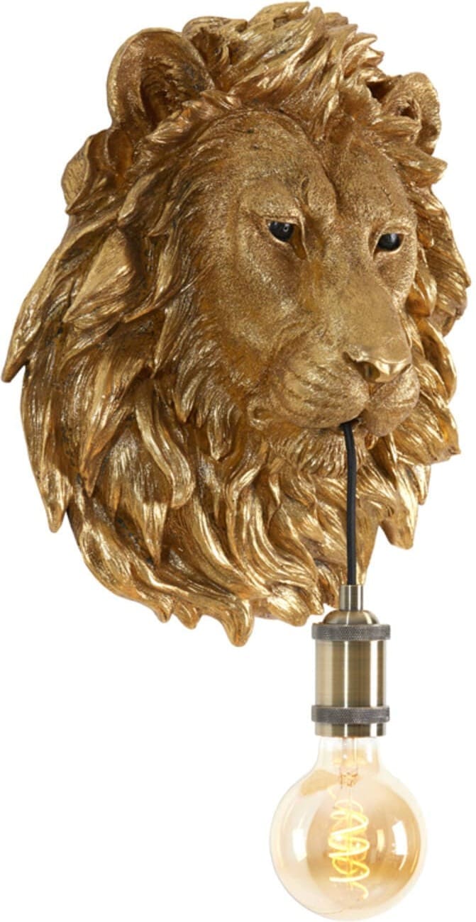 Wandlamp Lion - Antiek Brons Light & Living Wandlamp 3124818