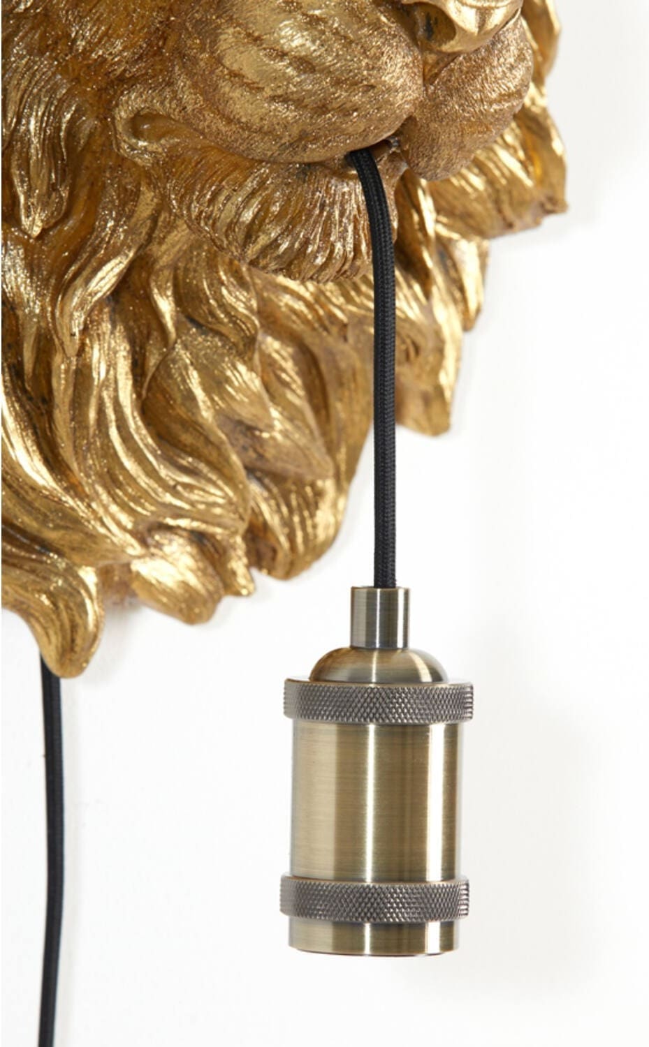 Wandlamp Lion - Antiek Brons Light & Living Wandlamp 3124818