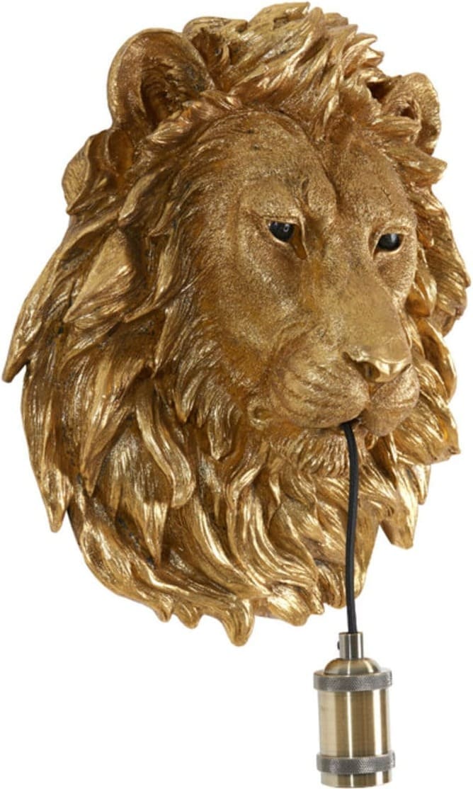 Wandlamp Lion - Antiek Brons Light & Living Wandlamp 3124818