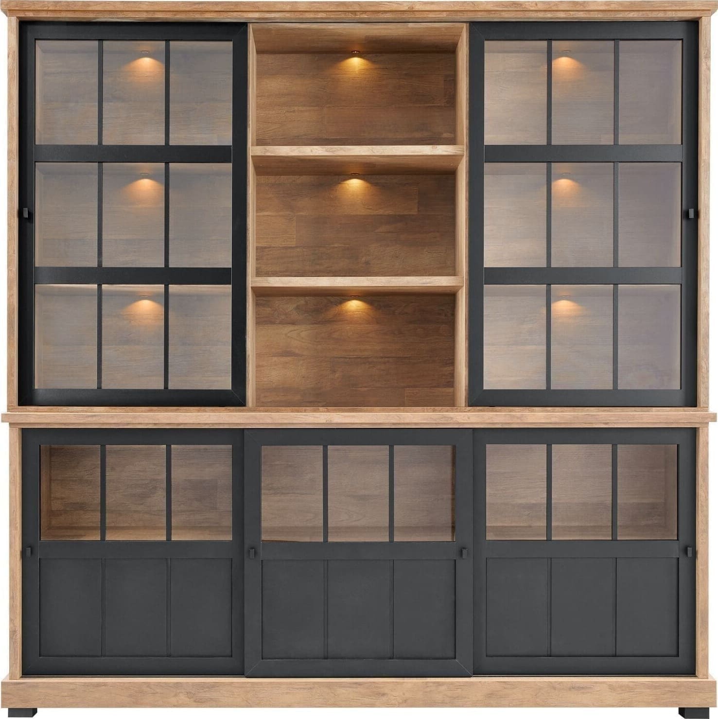 Profijt Meubel Wandkast Ladonia Bruin|Naturel Wandkast|Kast