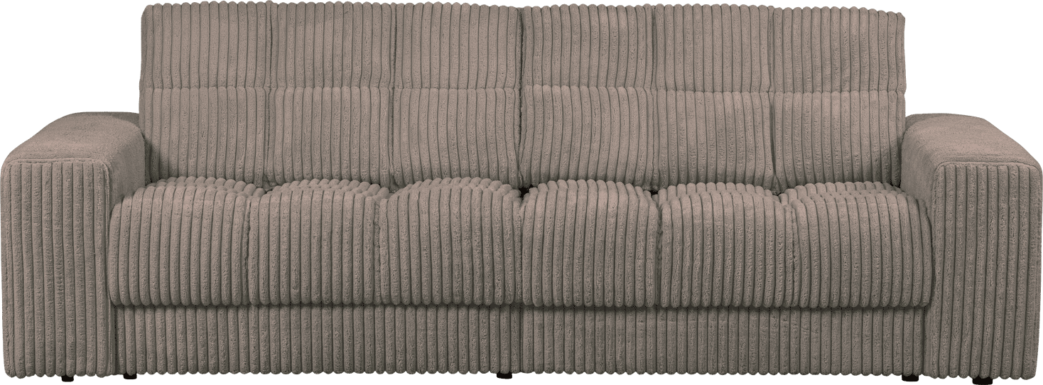 WOOOD Second date 2-zitsbank grove ribstof mud Bruin|Taupe 2-zitsbank