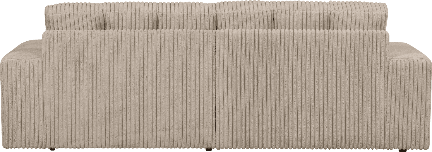 WOOOD Second date 2-zitsbank grove ribstof travertin Beige|Taupe 2-zitsbank