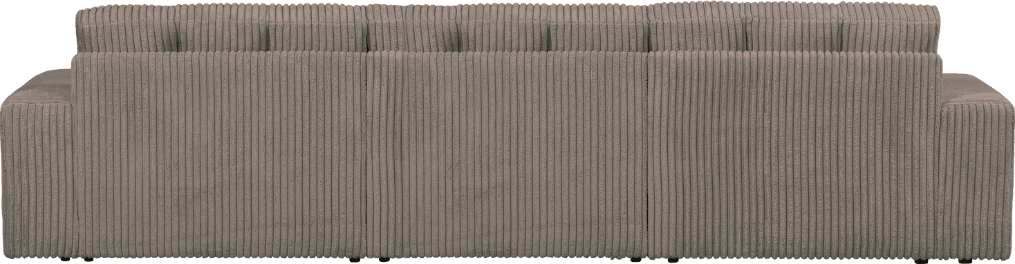 WOOOD Second date 3-zitsbank grove ribstof mud Bruin|Taupe 3-zitsbank