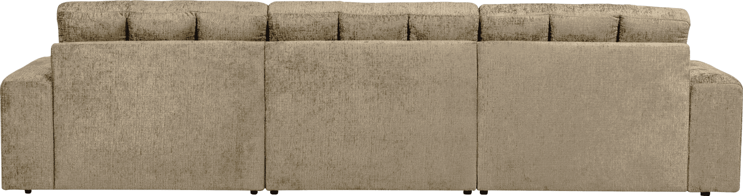 WOOOD Second date 3-zitsbank structure velvet wheatfield Beige|Taupe 3-zitsbank