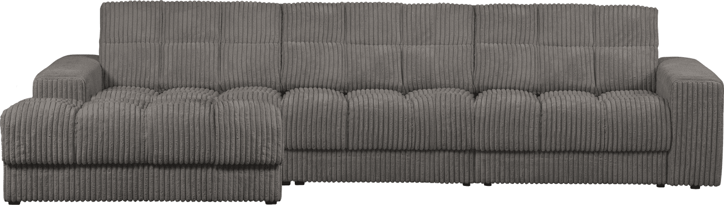 WOOOD Second date chaise longue links grove ribstof terrazzo Cognac|Oranje|Bruin Bank