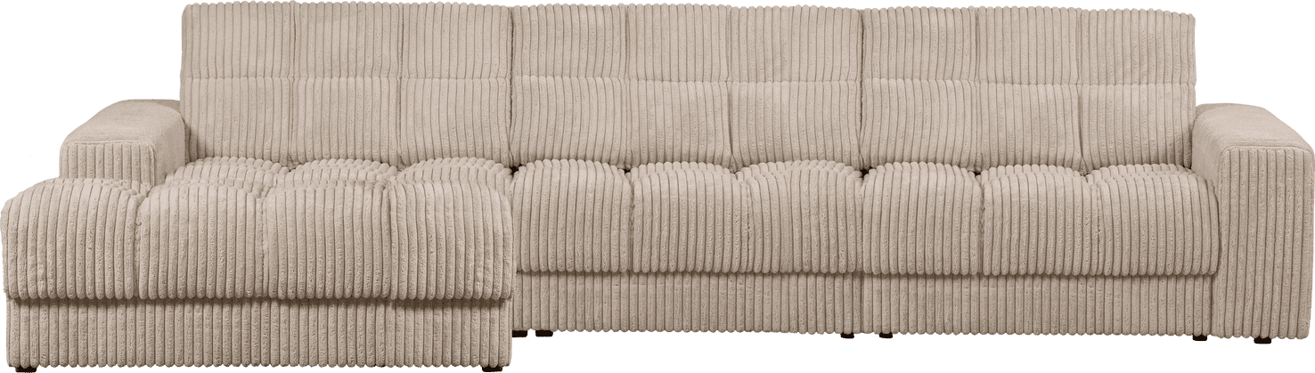 WOOOD Second date chaise longue links grove ribstof travertin Naturel Bank