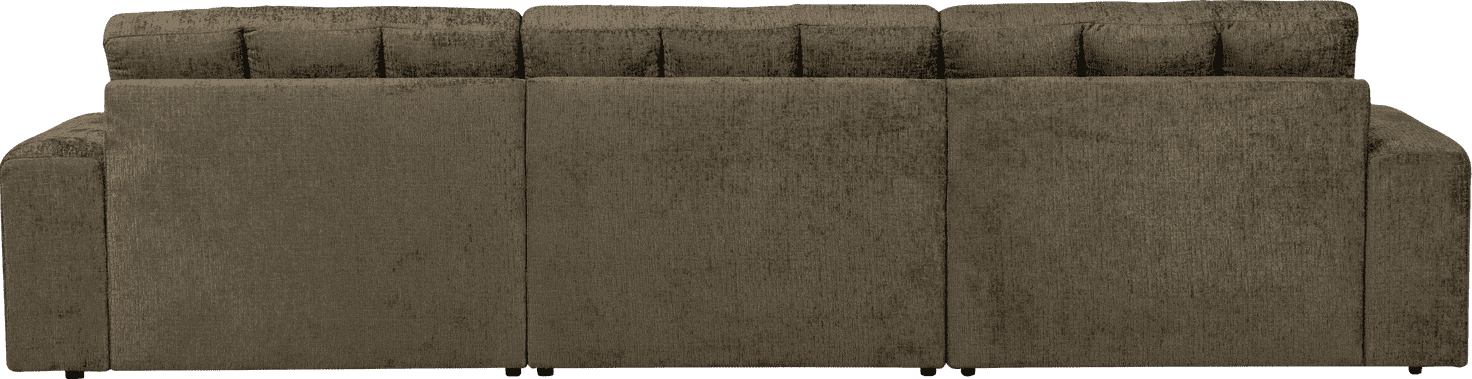 WOOOD Second date chaise longue links structure velvet bonsai Groen Bank