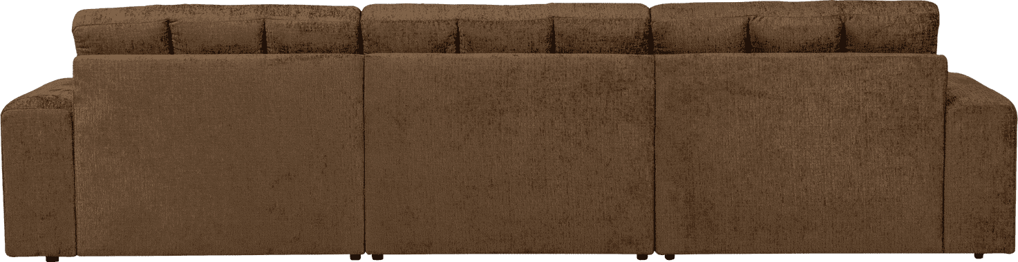 WOOOD Second date chaise longue links structure velvet brass Messing Bank