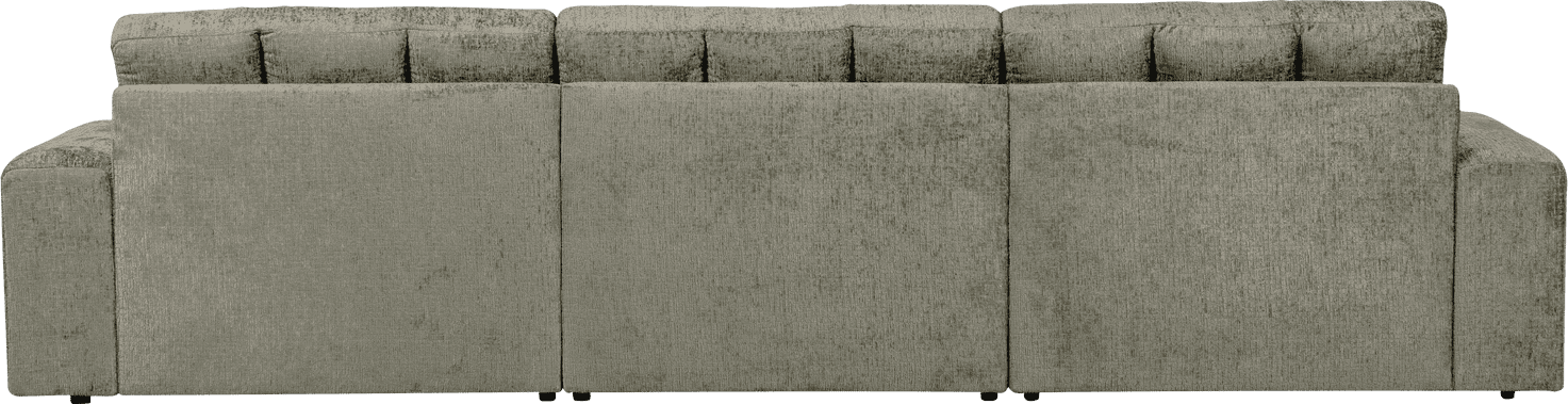 WOOOD Second date chaise longue links structure velvet frost Blauw Bank