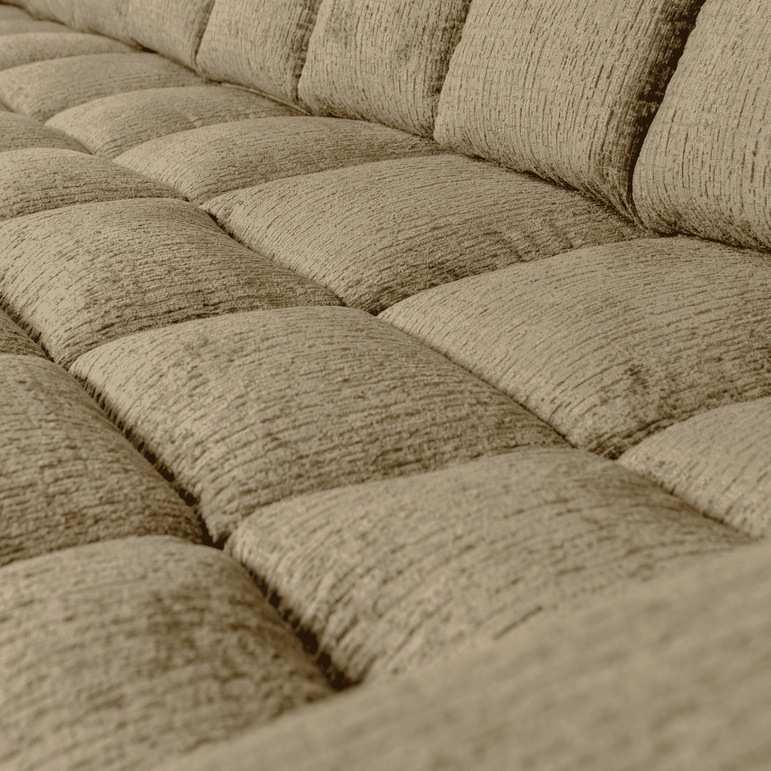 WOOOD Second date chaise longue links structure velvet wheatfield Beige|Taupe Bank