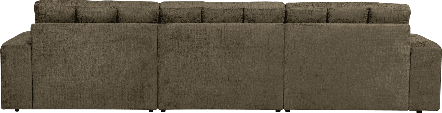 WOOOD Second date chaise longue rechts structure velvet bonsai Groen Bank