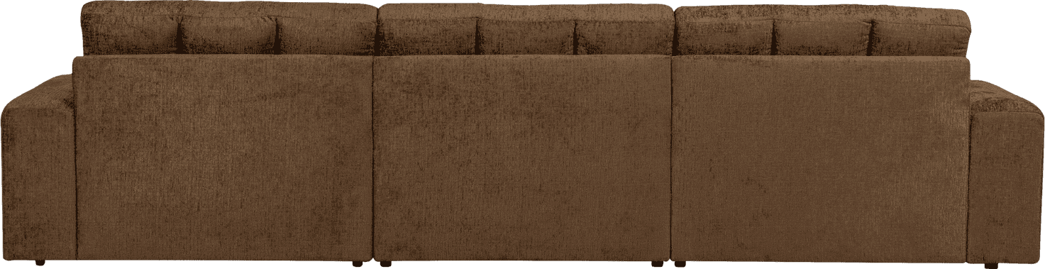 WOOOD Second date chaise longue rechts structure velvet brass Messing Bank