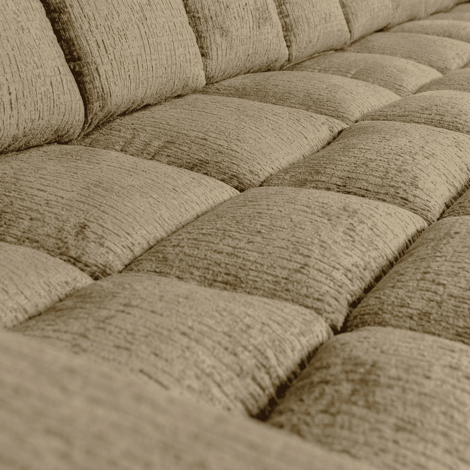 WOOOD Second date chaise longue rechts structure velvet wheatfield Beige|Taupe Bank