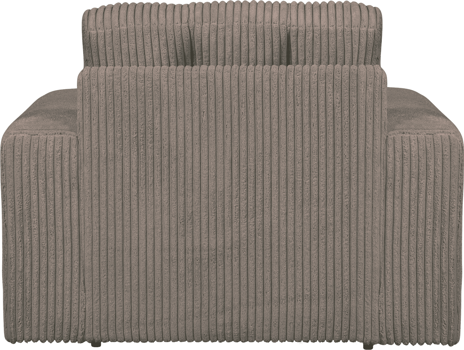 WOOOD Second date fauteuil grove ribstof mud Bruin|Taupe Fauteuil