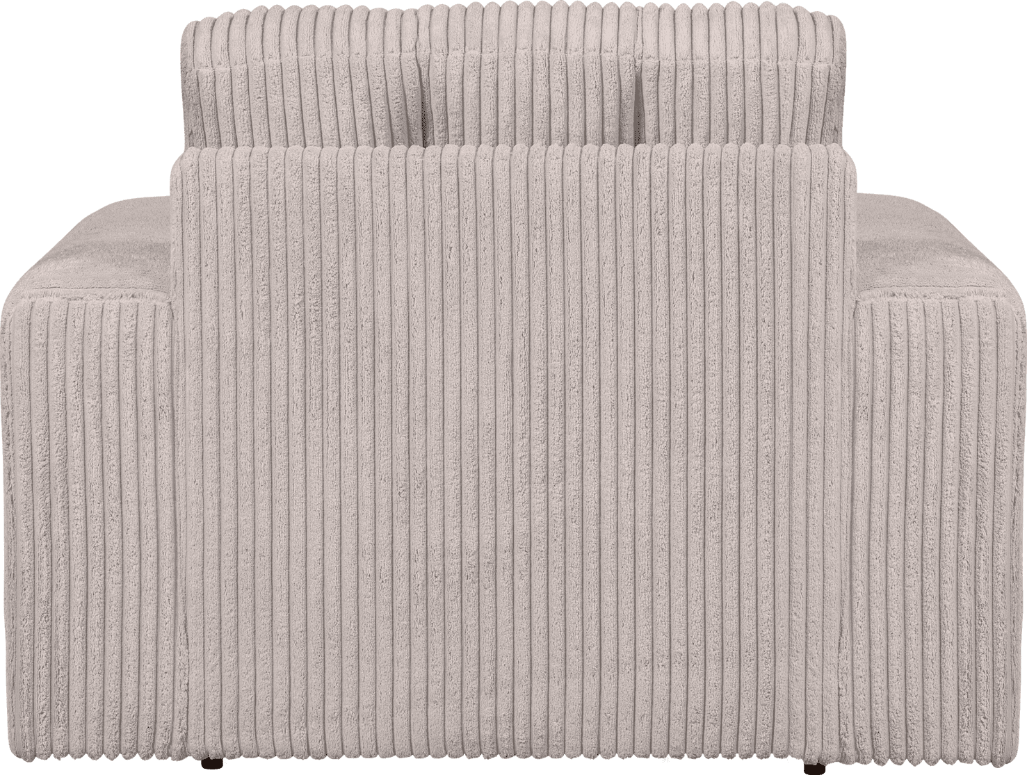 WOOOD Second date fauteuil grove ribstof naturel Naturel Fauteuil