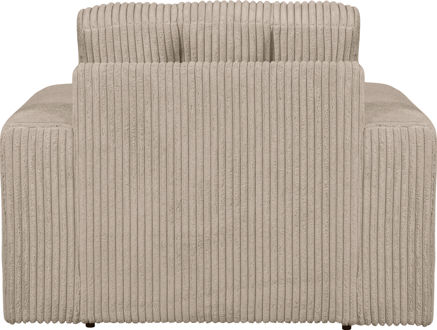 WOOOD Second date fauteuil grove ribstof travertin Beige|Taupe Fauteuil