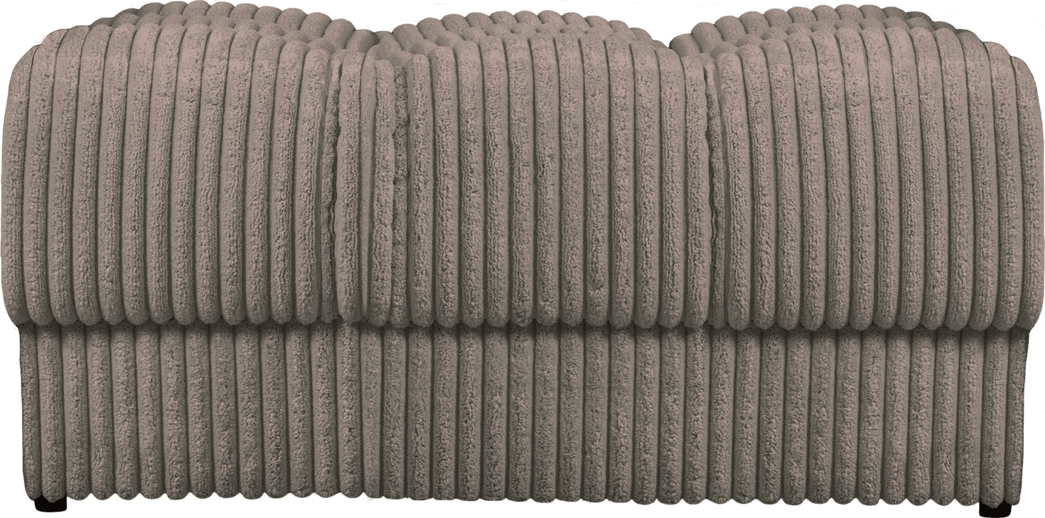 WOOOD Second date hocker grove ribstof mud Bruin|Taupe Hocker