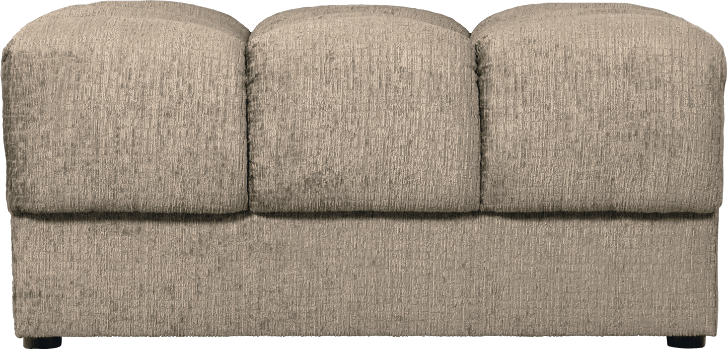 WOOOD Second date hocker structure velvet wheatfield Beige|Taupe Hocker