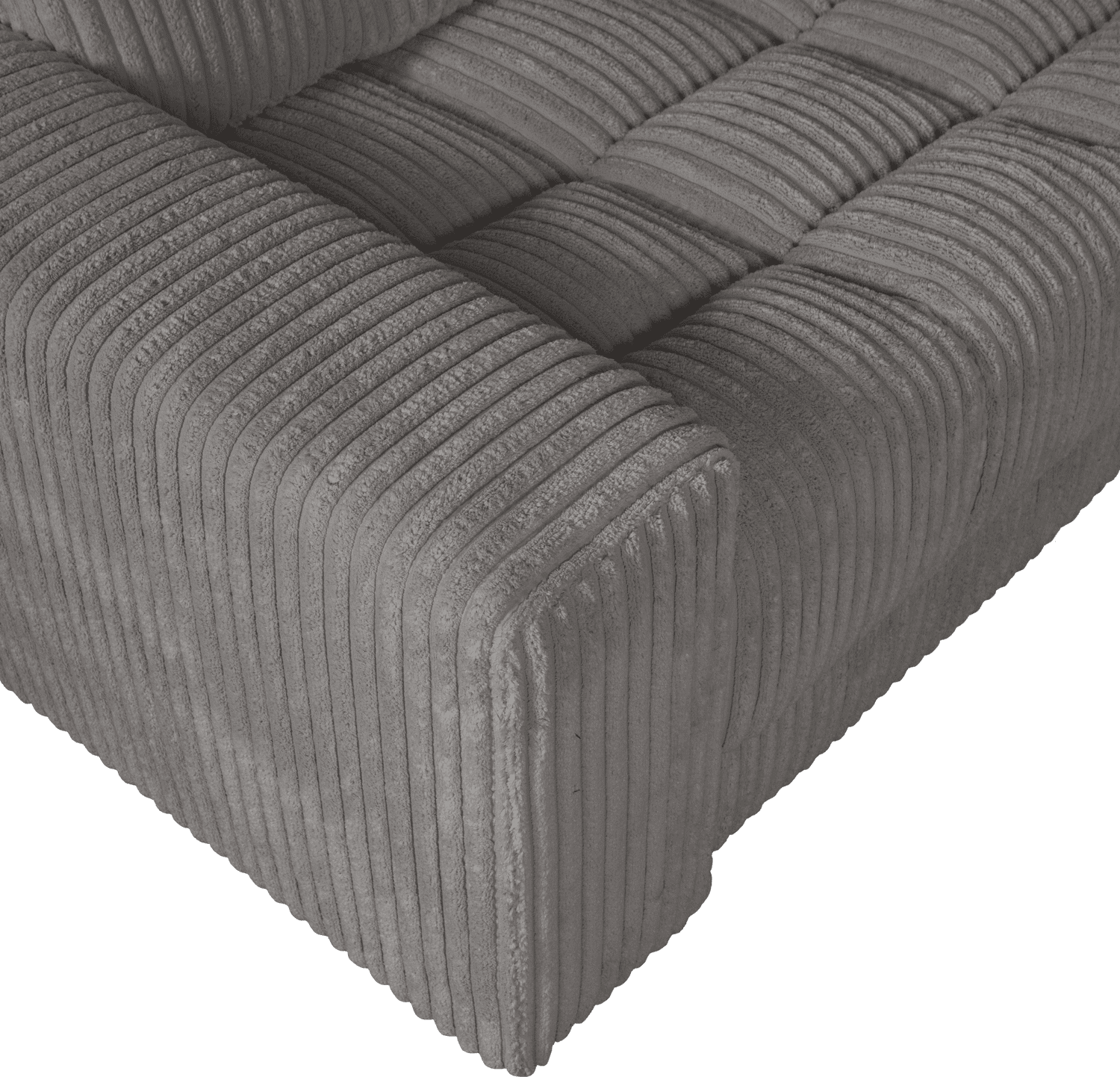 WOOOD Second date hoekbank links grove ribstof terrazzo Cognac|Oranje|Bruin Hoekbank