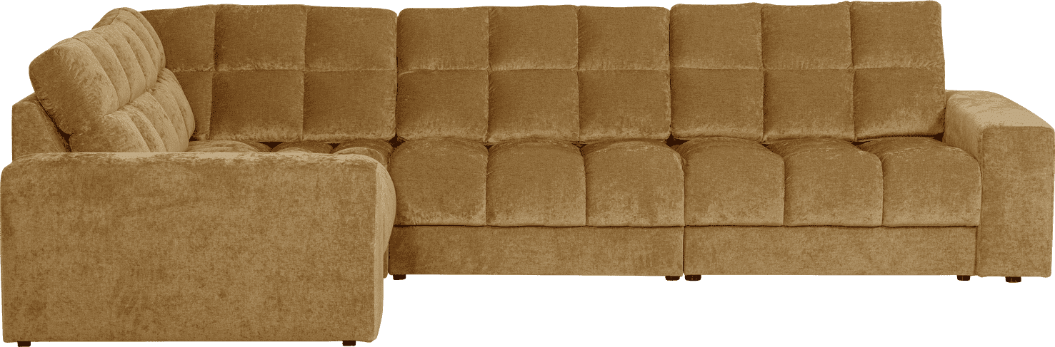 WOOOD Second date hoekbank links vintage goud Goud Hoekbank