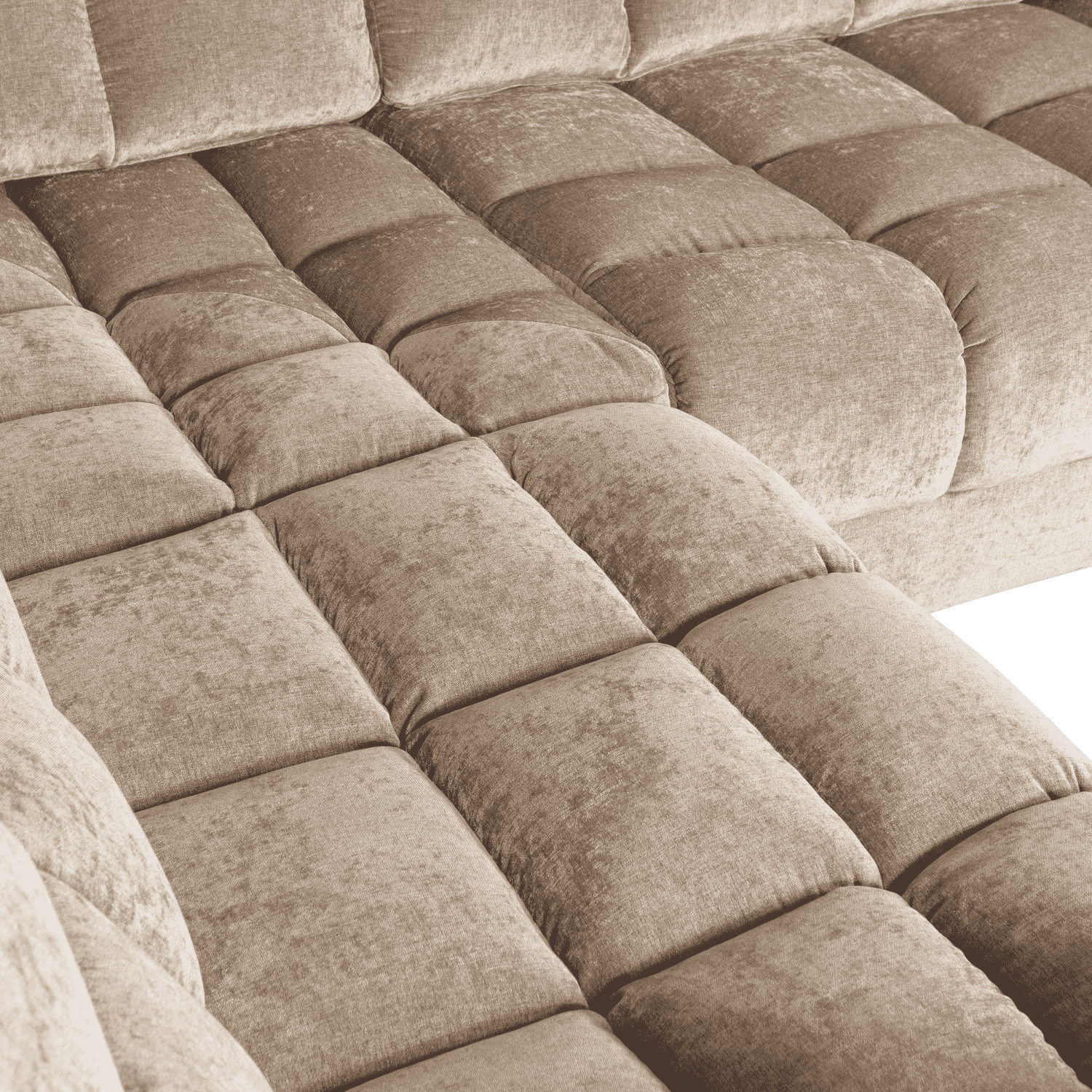 WOOOD Second date hoekbank links vintage nougat Taupe|Bruin Hoekbank