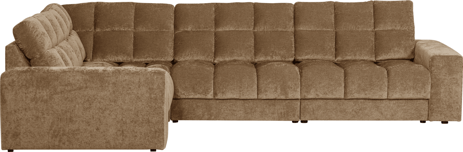 WOOOD Second date hoekbank links vintage zand Beige|Bruin Hoekbank