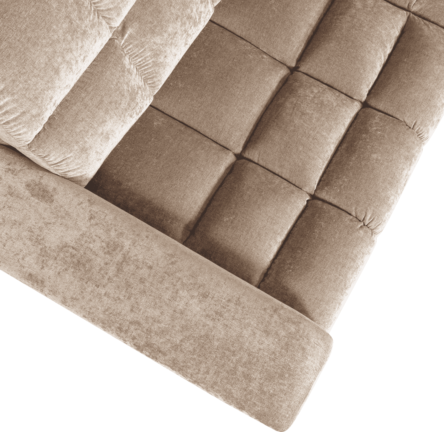 WOOOD Second date hoekbank rechts vintage nougat Taupe|Bruin Hoekbank