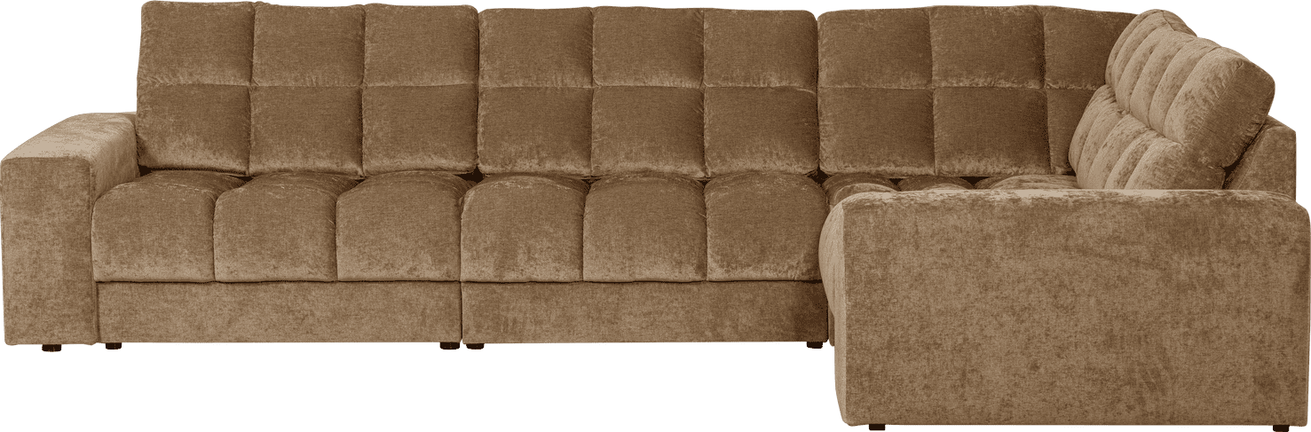WOOOD Second date hoekbank rechts vintage zand Beige|Bruin Hoekbank
