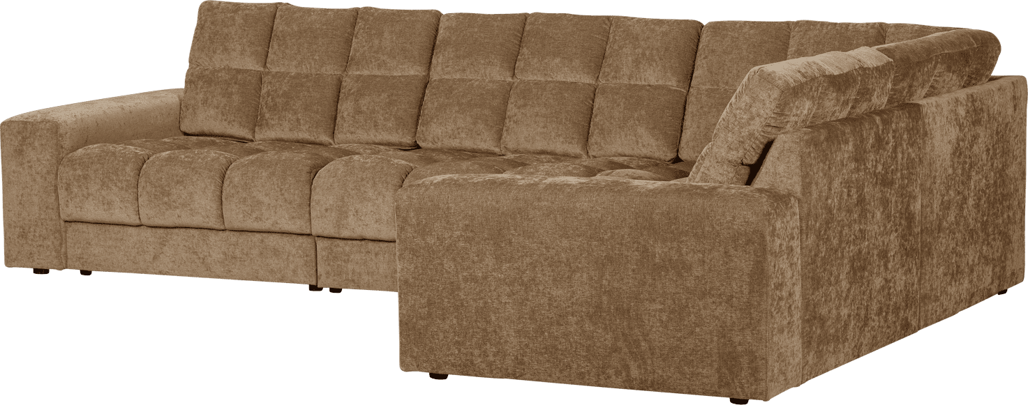 WOOOD Second date hoekbank rechts vintage zand Beige|Bruin Hoekbank