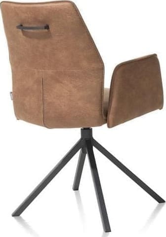 Xooon Franky armstoel - vast + greep - Taurus - cognac Cognac Armstoel