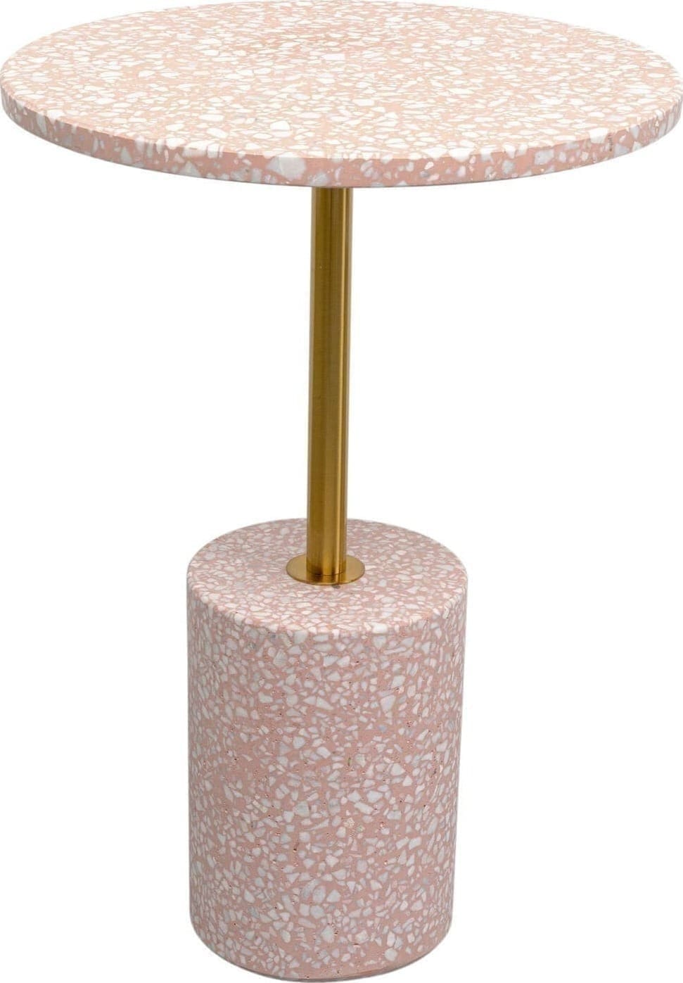 Bijzettafel Amore Pink Ø40cm Kare Design Bijzettafel 70263