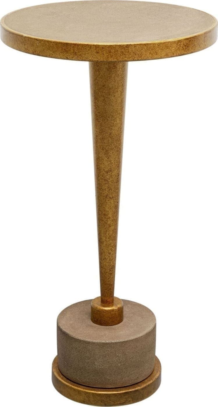 Bijzettafel Coney Brass Ø30cm Kare Design Bijzettafel 70268