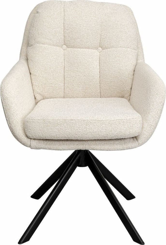 Draaistoel Molly Beige Kare Design Eetkamerstoel 70423