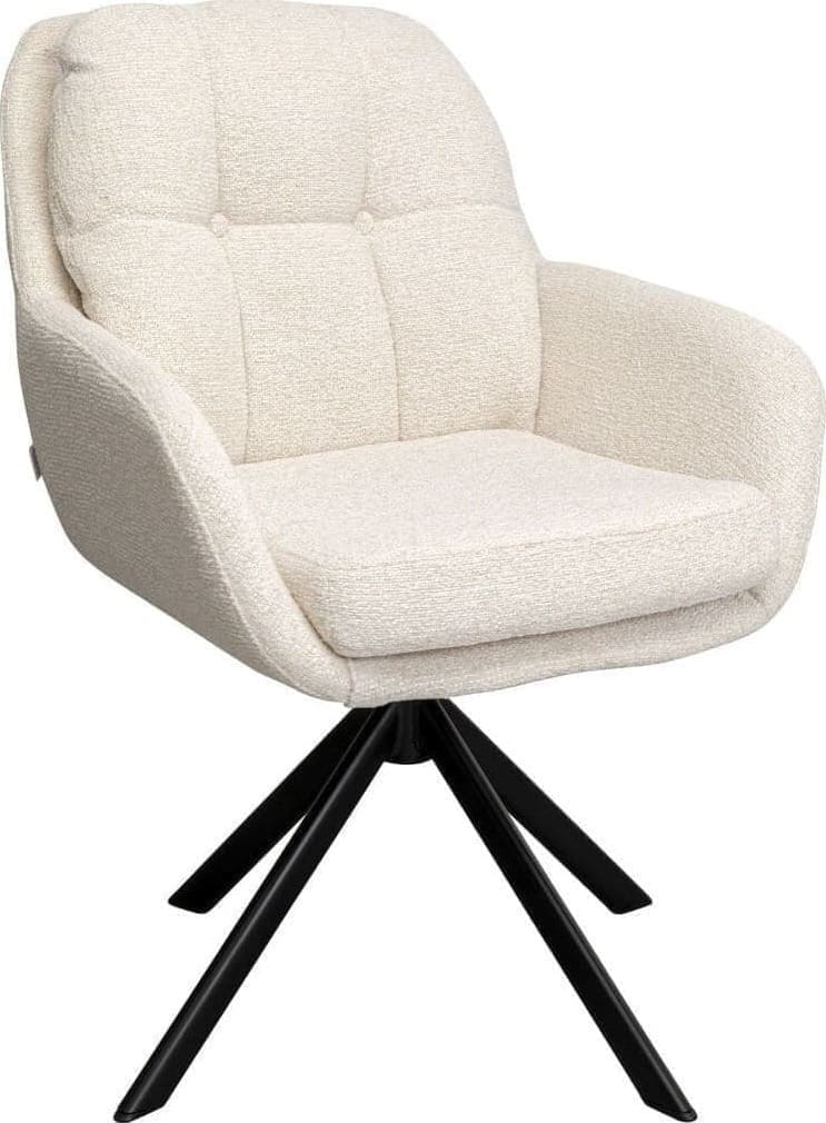 Draaistoel Molly Beige Kare Design Eetkamerstoel 70423