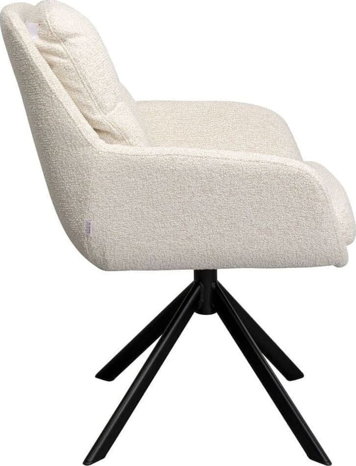 Draaistoel Molly Beige Kare Design Eetkamerstoel 70423