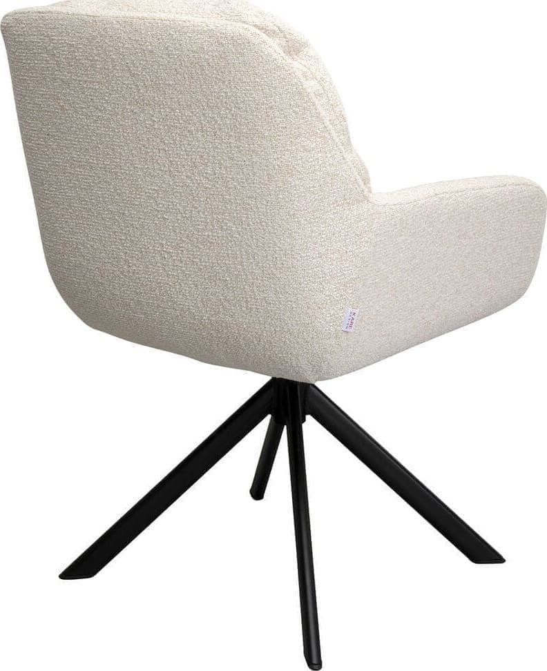 Draaistoel Molly Beige Kare Design Eetkamerstoel 70423